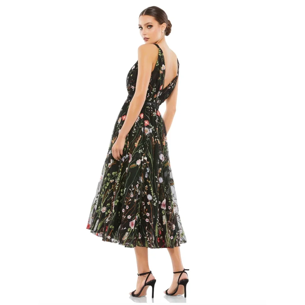 Mac Duggal V-NECK FLORAL MIDI DRESS 2 NEW_2